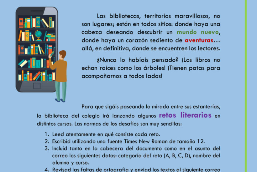 Retos literarios de la biblioteca. Descripcion y reglas scaled &bull; La Biblioteca no para: ¡lanzamos nuestro reto literario!